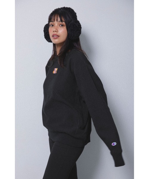 ALEXIA STAM（アリシアスタン）の「[Champion for ALEXIA STAM] Crew Neck Sweatshirt /別注 Championスウェット（スウェット・レディース・グリーン/グレー/ブラック・M）」の6枚目の写真