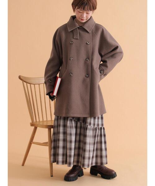 セール】ベルト付スタンドカラーコート（その他アウター）｜ehka sopo