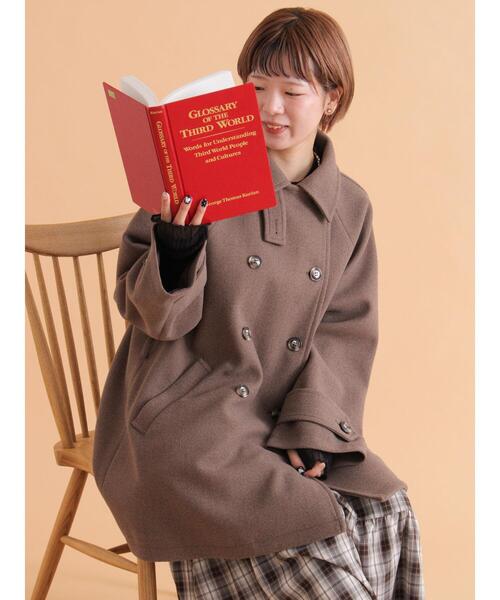 ehka sopo（エヘカソポ）の「ベルト付スタンドカラーコート（その他アウター・レディース・モカ/キナリ/チャコールグレー・F）」の4枚目の写真