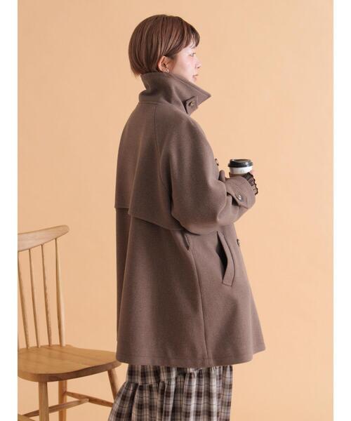 ehka sopo（エヘカソポ）の「ベルト付スタンドカラーコート（その他アウター・レディース・モカ/キナリ/チャコールグレー・F）」の8枚目の写真