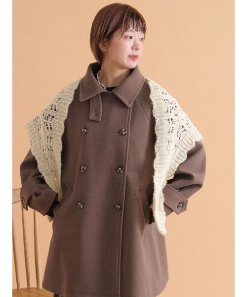 ehka sopo（エヘカソポ）の「ベルト付スタンドカラーコート（その他アウター・レディース・モカ/キナリ/チャコールグレー・F）」の10枚目の写真