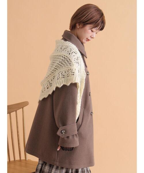 ehka sopo（エヘカソポ）の「ベルト付スタンドカラーコート（その他アウター・レディース・モカ/キナリ/チャコールグレー・F）」の12枚目の写真