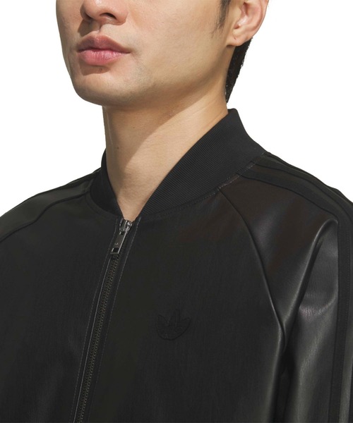adidas SST PLEATHER TRACK TOP / アディダス スーパースター プレザー