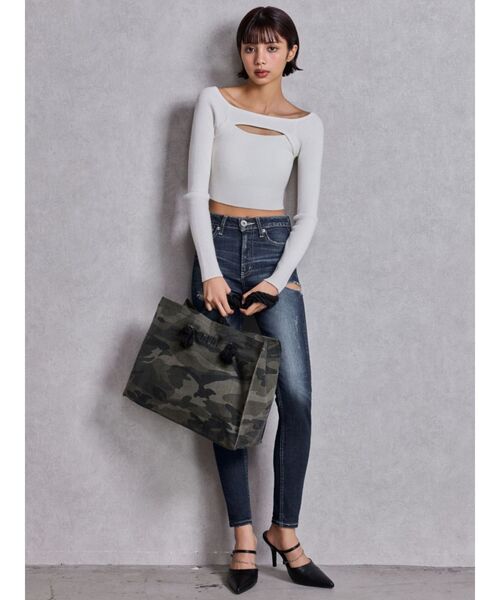 GYDA（ジェイダ）の「GYDAロープLトートBAG（トートバッグ・レディース・その他2/その他1/ブラック・FREE）」の7枚目の写真