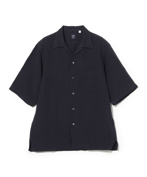 Linen Open Collar Shirt — льняная рубашка с открытым воротником