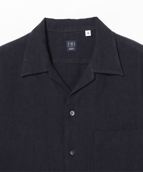 BEAMS F(ビームスエフ)の「リネン オープンカラーシャツ(シャツ/ブラウス・メンズ・ネイビー/ブラック・SMALL/X-LARGE/MEDIUM/LARGE)」の10枚目の写真