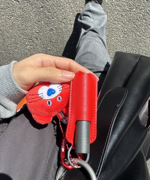 Sowel.(ソエル)の「【 Sowel. / ソエル 】 フェイクレザー リップホルダー (キーリング付き) #(キーホルダー・レディース・イエロー/レッド/ブラック/ブルー/ピンク/シルバー・FREE)」の5枚目の写真