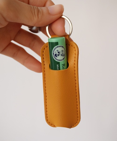 Sowel.(ソエル)の「【 Sowel. / ソエル 】 フェイクレザー リップホルダー (キーリング付き) #(キーホルダー・レディース・イエロー/レッド/ブラック/ブルー/ピンク/シルバー・FREE)」の15枚目の写真