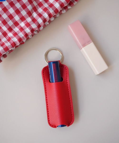 Sowel.(ソエル)の「【 Sowel. / ソエル 】 フェイクレザー リップホルダー (キーリング付き) #(キーホルダー・レディース・イエロー/レッド/ブラック/ブルー/ピンク/シルバー・FREE)」の16枚目の写真