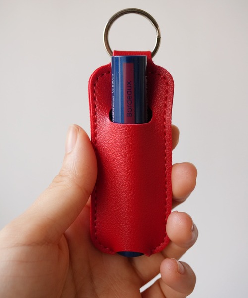 Sowel.(ソエル)の「【 Sowel. / ソエル 】 フェイクレザー リップホルダー (キーリング付き) #(キーホルダー・レディース・イエロー/レッド/ブラック/ブルー/ピンク/シルバー・FREE)」の18枚目の写真