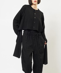 サイドドレープカーディガン