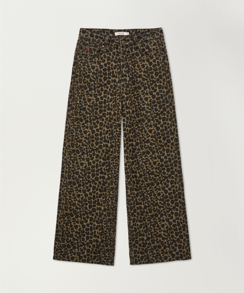 HEEARI（ヒアリー）の「サリークラシックワイドデニムパンツ_レオパード（デニムパンツ・レディース・その他・X-SMALL/SMALL/MEDIUM）」の2枚目の写真