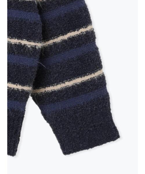 sm2rhythm（サマンサモスモスリズム）の「ボーダーブークレニットプルオーバー（ニット/セーター・レディース・ネイビー/グレー・F）」の9枚目の写真