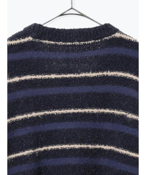 sm2rhythm（サマンサモスモスリズム）の「ボーダーブークレニットプルオーバー（ニット/セーター・レディース・ネイビー/グレー・F）」の11枚目の写真