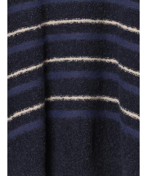 sm2rhythm（サマンサモスモスリズム）の「ボーダーブークレニットプルオーバー（ニット/セーター・レディース・ネイビー/グレー・F）」の12枚目の写真