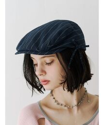 jouetie | サイドリボンストライプハンチング(ハンチング/ベレー帽)