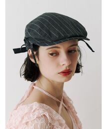 jouetie | サイドリボンストライプハンチング(ハンチング/ベレー帽)