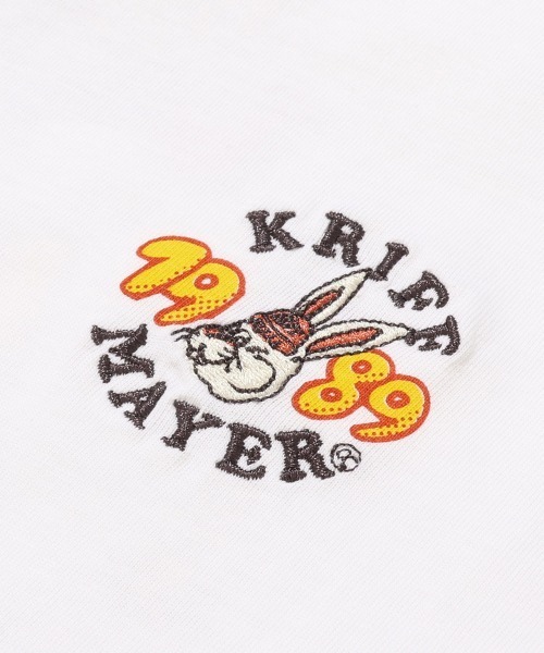 KRIFF MAYER Lady's Collection(クリフメイヤーレディースコレクション)の「Aライン チュニックTシャツ ポップコーン / バックプリント ロンT(綿100%・体型カバー)(Tシャツ/カットソー・レディース・イエロー/カラフル/ブルー/オフホワイト/チャコール・LARGE/MEDIUM)」の17枚目の写真