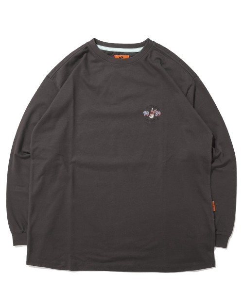 KRIFF MAYER Lady's Collection(クリフメイヤーレディースコレクション)の「Aライン チュニックTシャツ ポップコーン / バックプリント ロンT(綿100%・体型カバー)(Tシャツ/カットソー・レディース・イエロー/カラフル/ブルー/オフホワイト/チャコール・LARGE/MEDIUM)」の19枚目の写真