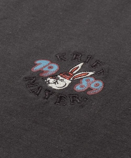 KRIFF MAYER Lady's Collection(クリフメイヤーレディースコレクション)の「Aライン チュニックTシャツ ポップコーン / バックプリント ロンT(綿100%・体型カバー)(Tシャツ/カットソー・レディース・イエロー/カラフル/ブルー/オフホワイト/チャコール・LARGE/MEDIUM)」の21枚目の写真