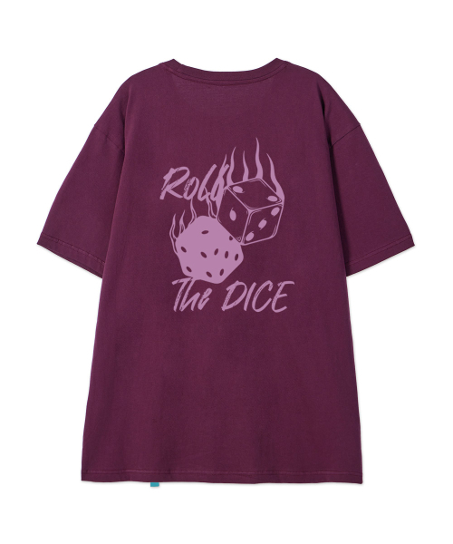 ASTRAL PROJECTION（アストラルプロジェクション）の「[  ザ ダイス]コットンルーズフィット半袖Tシャツ_プラムパープル（Tシャツ/カットソー・メンズ・その他・LARGE/MEDIUM/X-LARGE/XX-LARGE）」の3枚目の写真