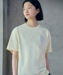 クールコットンシャインCロゴTシャツレモン
