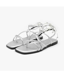 Levia レースアップ ストラップ サンダル (1cm)
