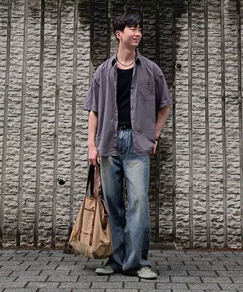 BOWLOW PRODUCT（バウロープロダクト）の「リブドロゴスリーブレス[ブラック]（Tシャツ/カットソー・メンズ・その他・MEDIUM/LARGE/X-LARGE）」の11枚目の写真