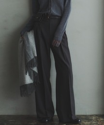 anuans | ミッドウェイトツータックワイドパンツ(スラックス)