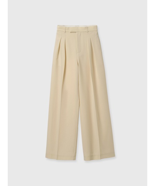 anuans（アニュアンス）の「ミッドウェイトツータックワイドパンツ（スラックス・レディース・チャコールグレー/ブラック/イエロー系その他/ベージュ/ホワイト系その他/ピンク・X-SMALL/SMALL/MEDIUM）」の7枚目の写真