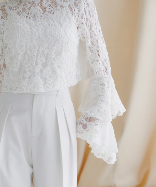 anuans（アニュアンス）の「ミッドウェイトツータックワイドパンツ（スラックス・レディース・チャコールグレー/ブラック/イエロー系その他/ベージュ/ホワイト系その他/ピンク・X-SMALL/SMALL/MEDIUM）」の18枚目の写真