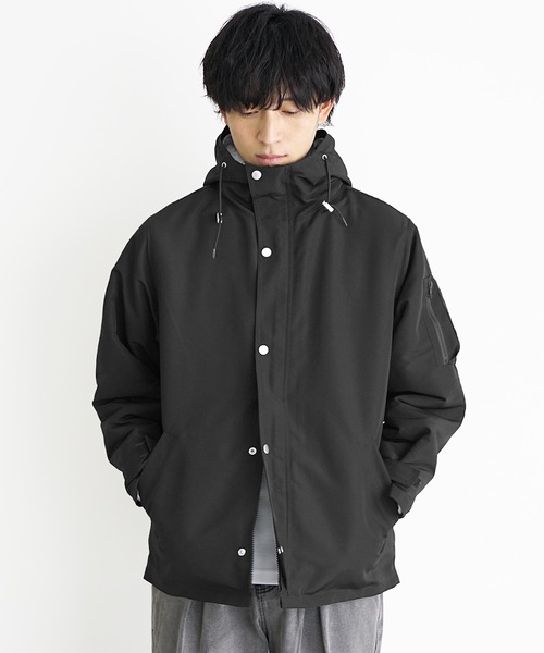 MinoriTY(マイノリティ)の「【MinoriTY】取り外し可能 3WAY裏ボアライナー付マウンテンパーカー メンズ アウター ヘビーアウター 春服 冬服 ボアブルゾン ジャケット(マウンテンパーカー・メンズ・ブラック/カーキ/ネイビー/ベージュ・S/M/L)」の2枚目の写真