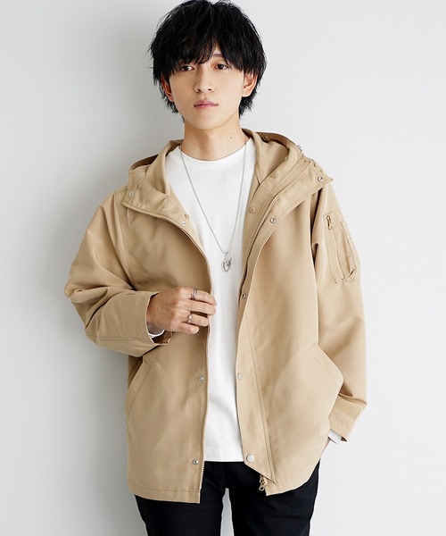 MinoriTY(マイノリティ)の「【MinoriTY】取り外し可能 3WAY裏ボアライナー付マウンテンパーカー メンズ アウター ヘビーアウター 春服 冬服 ボアブルゾン ジャケット(マウンテンパーカー・メンズ・ブラック/カーキ/ネイビー/ベージュ・S/M/L)」の20枚目の写真