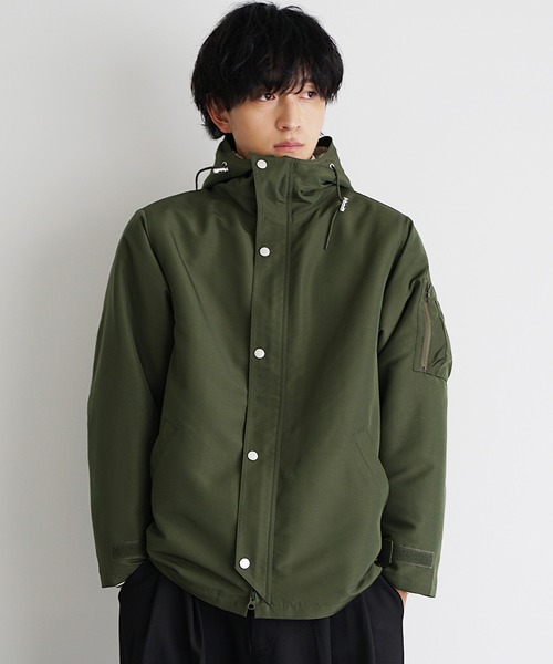 MinoriTY(マイノリティ)の「【MinoriTY】取り外し可能 3WAY裏ボアライナー付マウンテンパーカー メンズ アウター ヘビーアウター 春服 冬服 ボアブルゾン ジャケット(マウンテンパーカー・メンズ・ブラック/カーキ/ネイビー/ベージュ・S/M/L)」の17枚目の写真