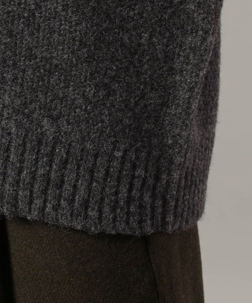RAGEBLUE(レイジブルー)の「TEXTURE BLOCK DESIGN KNIT / 編み地切り替えデザインニット(ニット/セーター・メンズ・グレー/レッド/ブラウン/ブラック・LARGE/MEDIUM/SMALL)」の10枚目の写真