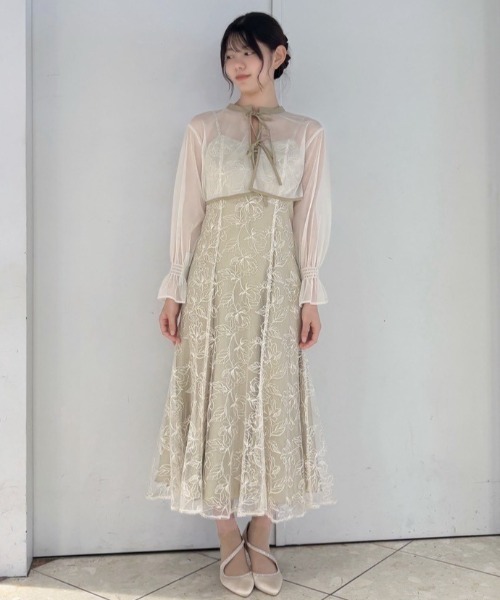 Cupid Heart(キューピッドハート)の「【Cupid Heart】結婚式用!チュールボレロ付きドレス(ドレス・レディース・ミント/イエロー/ブラウン/ブラック・MEDIUM)」の4枚目の写真