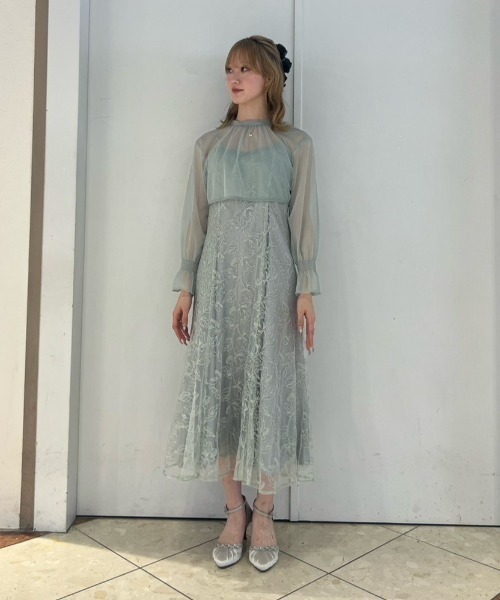 Cupid Heart(キューピッドハート)の「【Cupid Heart】結婚式用!チュールボレロ付きドレス(ドレス・レディース・ミント/イエロー/ブラウン/ブラック・MEDIUM)」の3枚目の写真