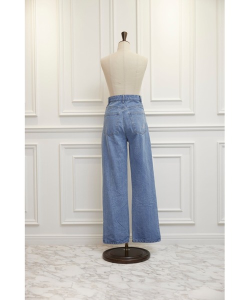 MISTREASS(ミストレアス)の「Ribbon Denim Straight Pants(デニムパンツ・レディース・サックスブルー/ネイビー・MEDIUM/SMALL)」の16枚目の写真