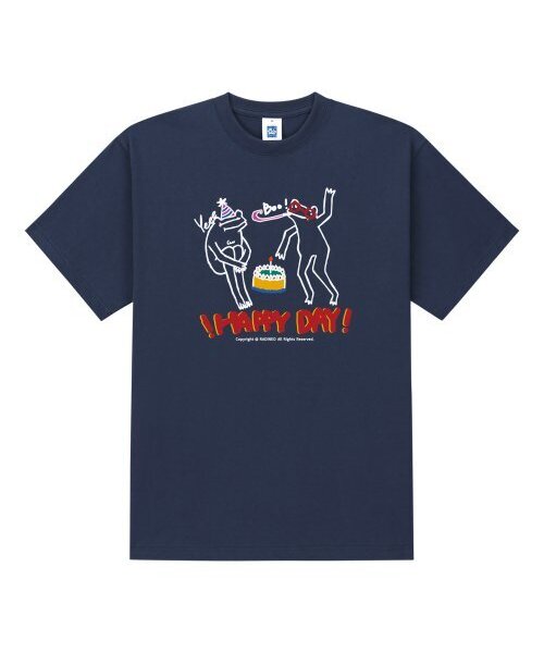 RADINEO(ラディネオ)の「ハッピーデイ 半袖Tシャツ ネイビー(Tシャツ/カットソー・メンズ・その他・LARGE/MEDIUM/SMALL/X-LARGE)」の1枚目の写真