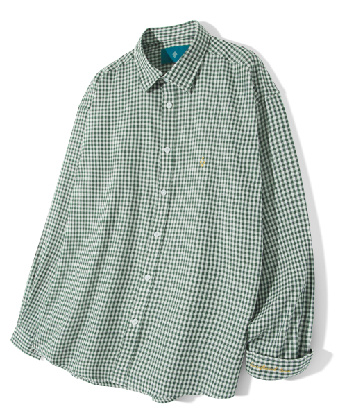 Diamond Layla(ダイアモンドレイラ)の「GINGHAM CHECK SHIRT S101 GREEN(シャツ/ブラウス・レディース・その他・SMALL/MEDIUM/LARGE/X-LARGE)」の2枚目の写真