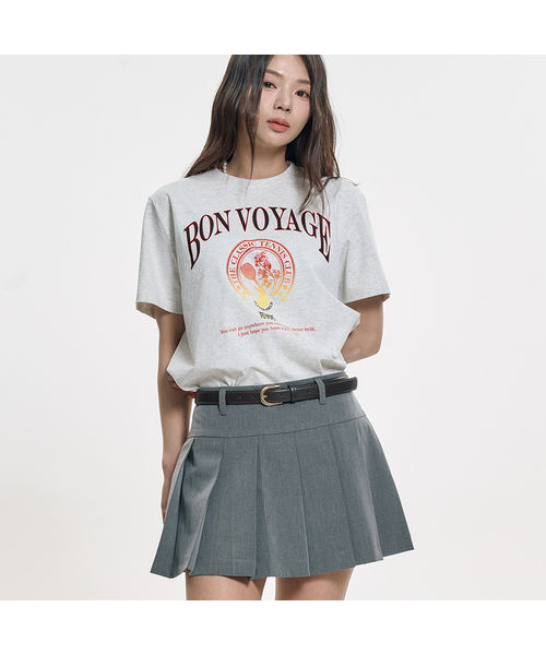 CLEVER FIELD(クレバーフィールド)の「クレバーシンボルアートワークTシャツ_ライトグレー(Tシャツ/カットソー・レディース・ライトグレー・SMALL/MEDIUM)」の1枚目の写真