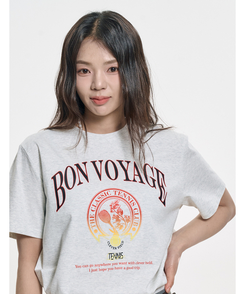 CLEVER FIELD(クレバーフィールド)の「クレバーシンボルアートワークTシャツ_ライトグレー(Tシャツ/カットソー・レディース・ライトグレー・SMALL/MEDIUM)」の2枚目の写真