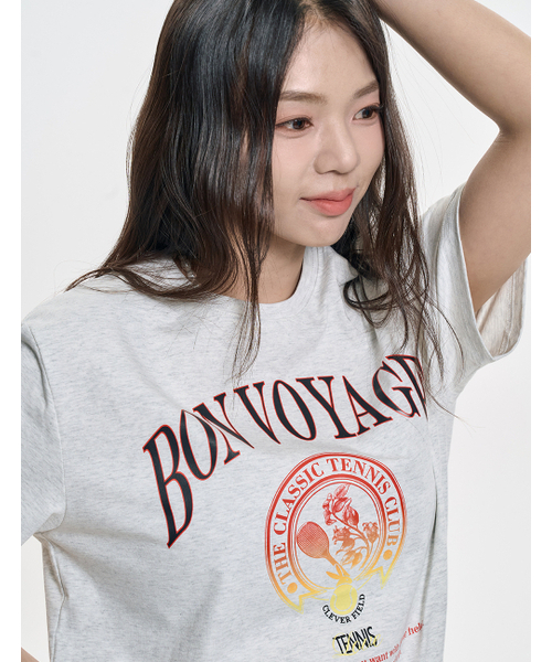 CLEVER FIELD(クレバーフィールド)の「クレバーシンボルアートワークTシャツ_ライトグレー(Tシャツ/カットソー・レディース・ライトグレー・SMALL/MEDIUM)」の4枚目の写真