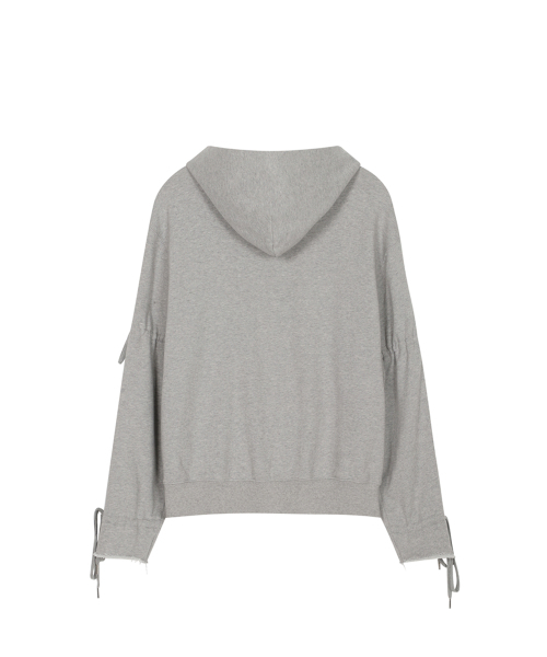 THREE TO EIGHTY（スリートゥエイティー）の「RIBBON DRAWSTRING HOODIE M.GREY（パーカー・レディース・その他・FREE）」の2枚目の写真
