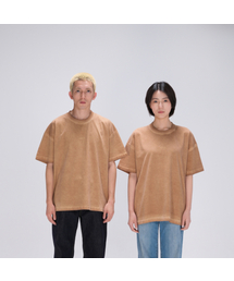 AKIA（アキア）の「Oversized Short Sleeve T-Shirt - Pigment Luna Dying - Dirty Brown（Tシャツ/カットソー）」