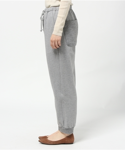 OUTLET（アウトレット）の「【Omekashi】HIGHLAフリース使イスエットパンツ（その他パンツ・レディース・グレー/チャコールグレー・FREE）」の4枚目の写真