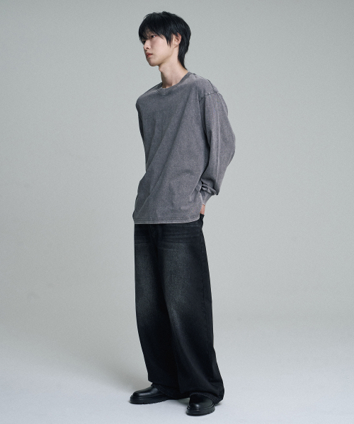 MOOVN(ムブン)の「ヴィンテージサンドワイドデニムパンツディープブラック(デニムパンツ・メンズ・ブラック・SMALL/MEDIUM/LARGE)」の2枚目の写真