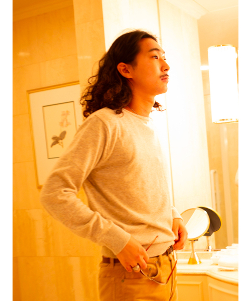GOZER（ゴーザー）の「FOREST ROUND KNIT_MOCHA BEIGE（ニット/セーター・メンズ・ベージュ・1/2/3）」の2枚目の写真