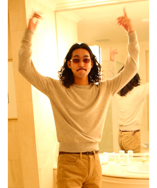 GOZER（ゴーザー）の「FOREST ROUND KNIT_MOCHA BEIGE（ニット/セーター・メンズ・ベージュ・1/2/3）」の6枚目の写真