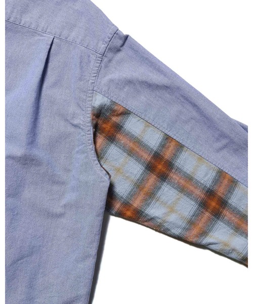 SOPHNET.（ソフネット）の「CHECK PANELED B.D SHIRT（シャツ/ブラウス・メンズ・ホワイト/ネイビー・1/2/3/4/5）」の10枚目の写真